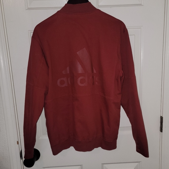 Adidas Skateboarding Coaches Bomber Style Jacket. Men's Large Brick Red - Picture 3 of 6
